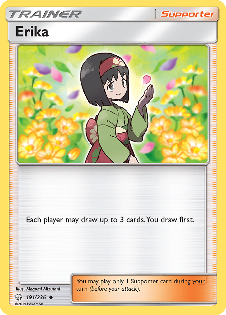 Erika (191/236) - Cosmic Eclipse Pokémon Card