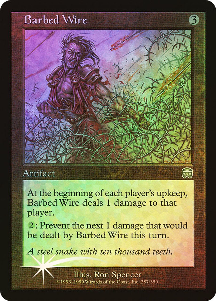 Barbed Wire (Mercadian Masques - Foil) Trading Card