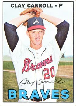 Clay Carroll 1967 Topps #219 Sports Card