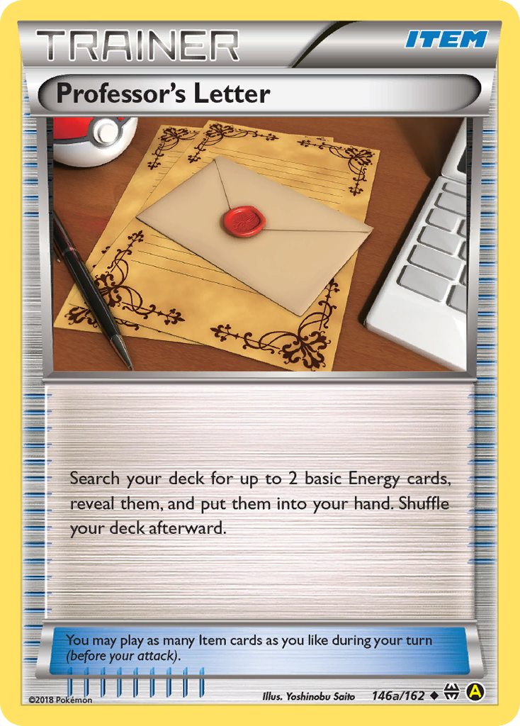 Professor's Letter (Trainer: Item) (146a) - BREAKthrough Pokémon Card