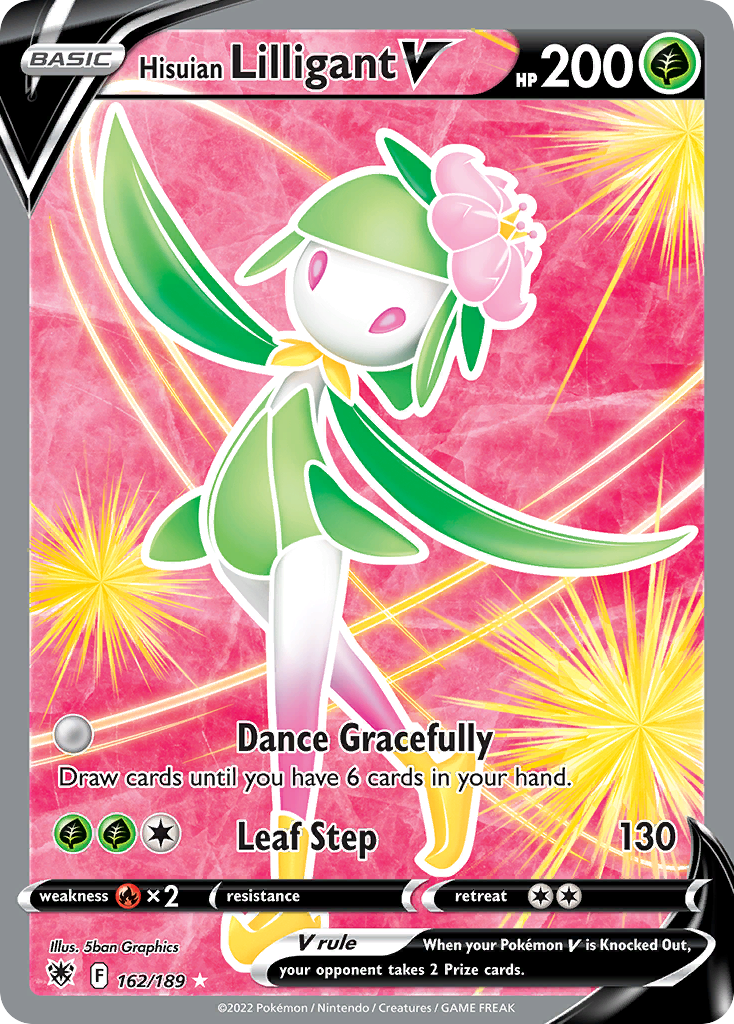 Hisuian Lilligant V (162/189) - Astral Radiance Pokémon Card