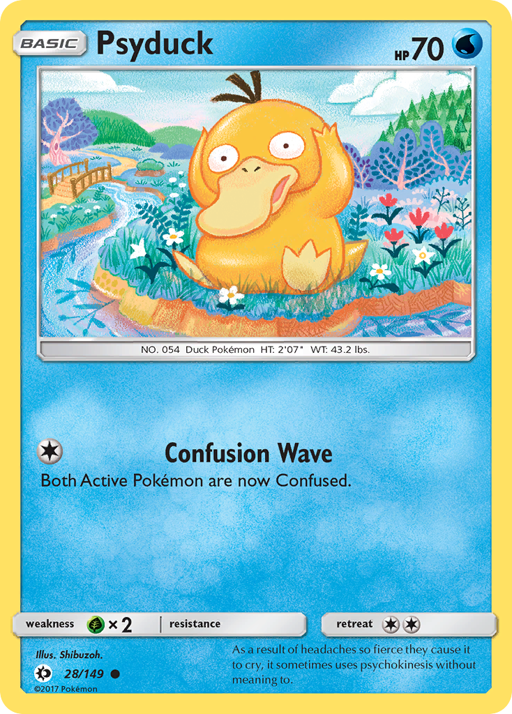 Psyduck (28/149) - Sun & Moon Pokémon Card