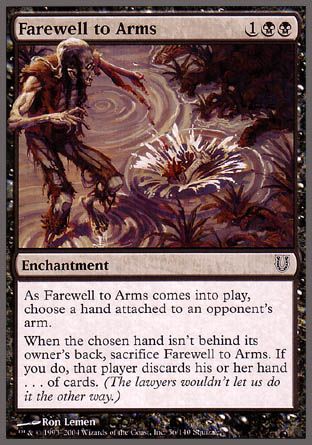 Farewell to Arms (Unhinged) Trading Card