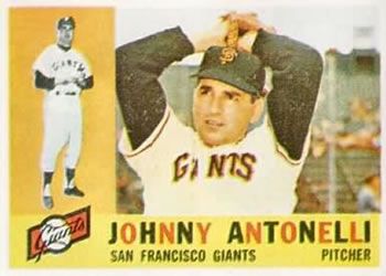 Johnny Antonelli 1960 Topps #80 Sports Card