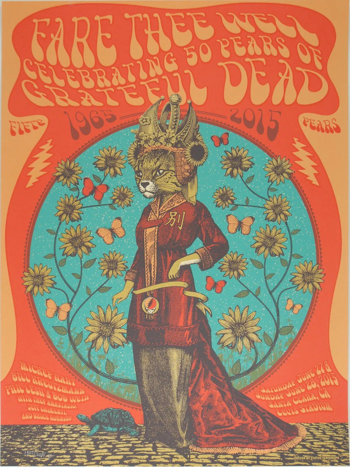 Fare Thee Well: Celebrating 50 Years of the Grateful Dead 2015 Concert Poster