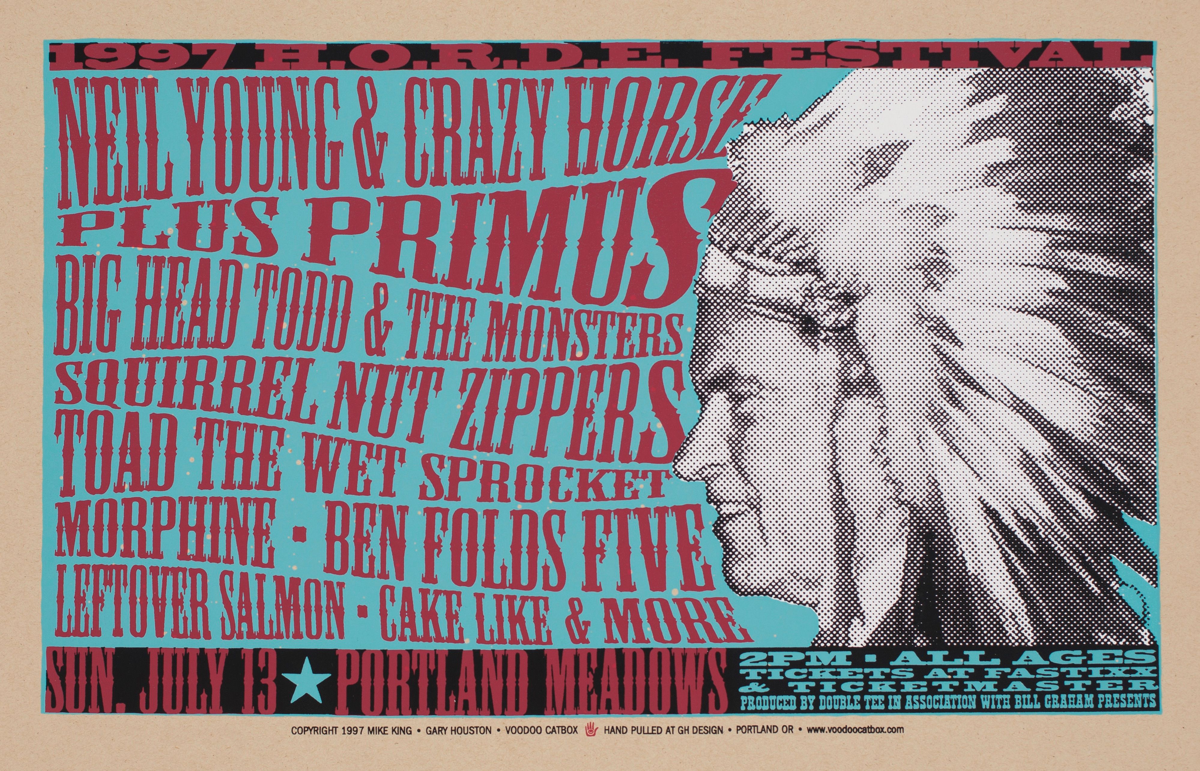 MXP-85.2 Horde Festival 1997 Concert Poster