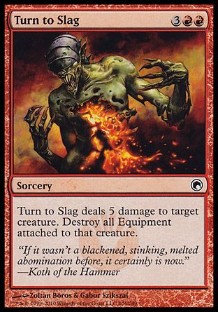 Turn to Slag (Scars of Mirrodin) Trading Card