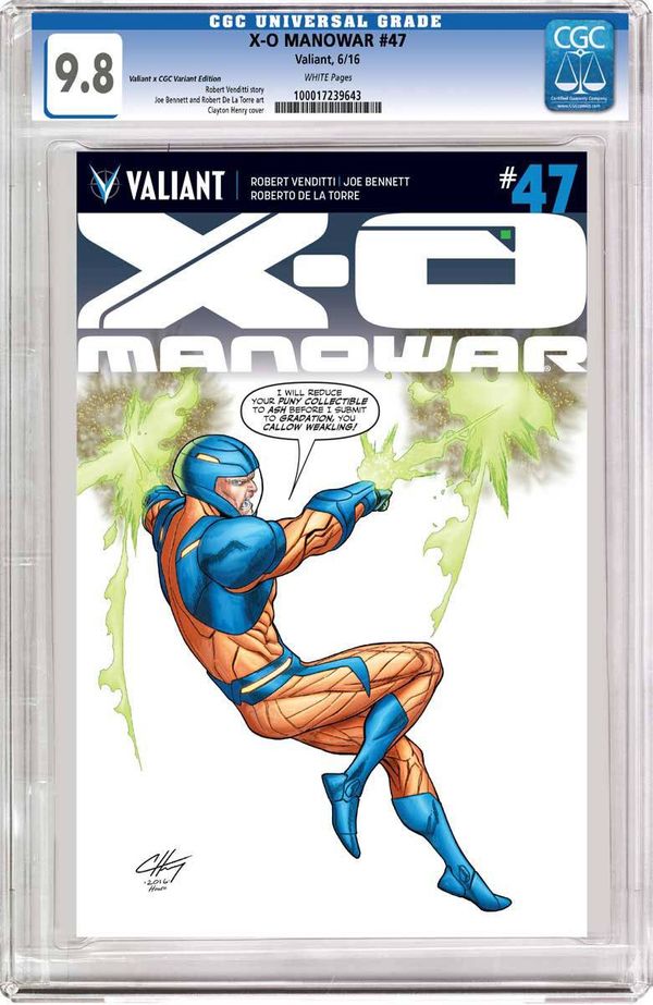 X-O Manowar #47 (Cover D Cgc Replica Henry (new Arc)