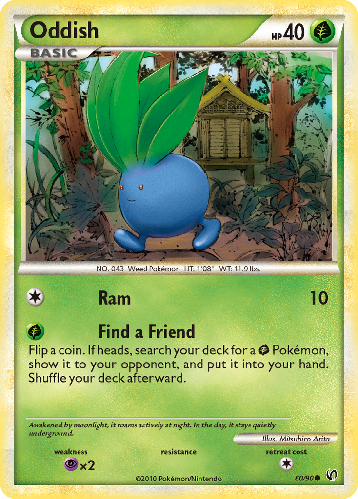 Oddish (60/90) - HS—Undaunted Pokémon Card