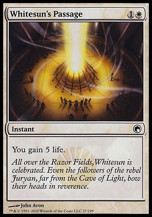 Whitesun's Passage (Scars of Mirrodin) Trading Card