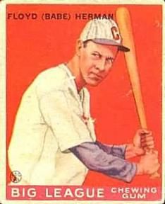 Babe Herman 1933 Goudey (R319) #5 Sports Card