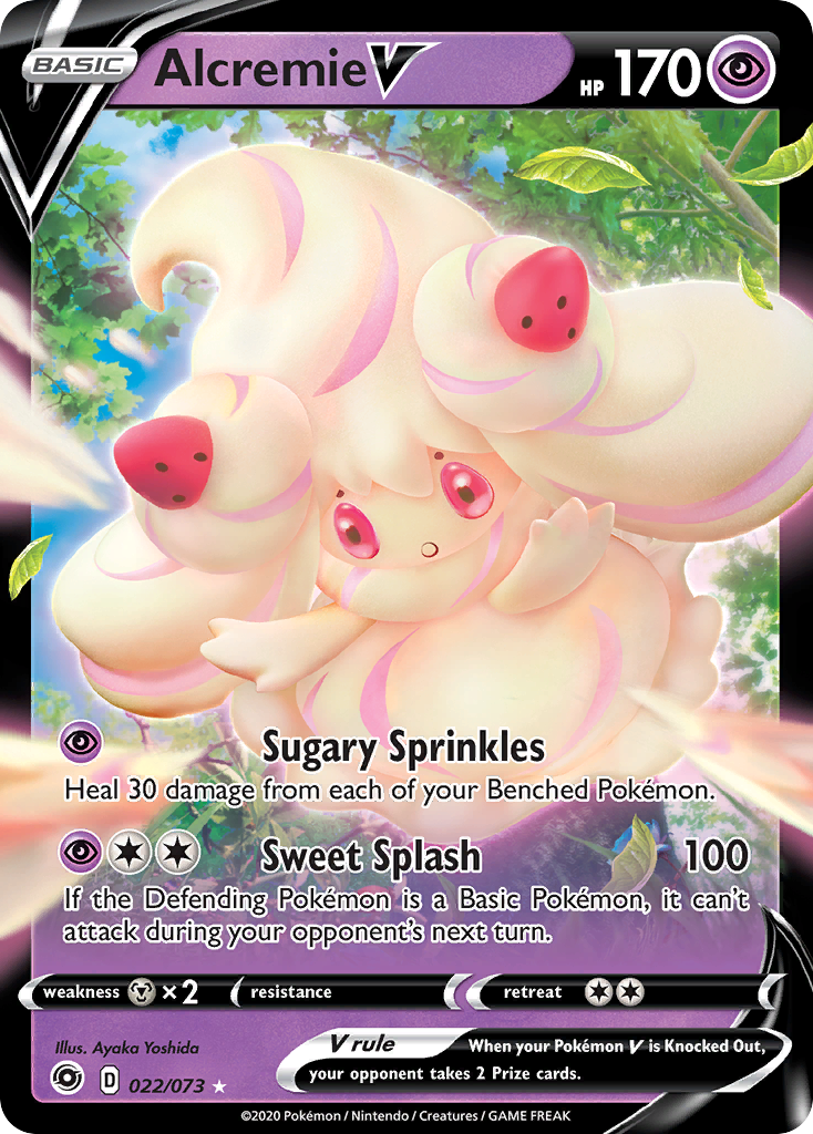 Alcremie V (22/73) - Champion's Path Pokémon Card