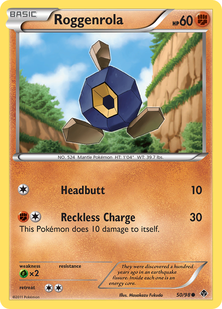 Roggenrola (50/98) - Emerging Powers Pokémon Card