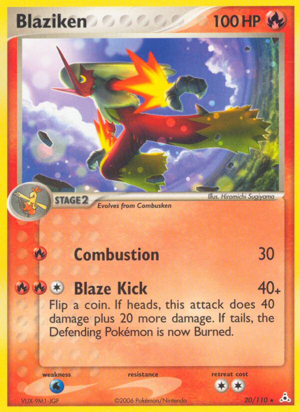 Blaziken (20/110) - Holon Phantoms Pokémon Card