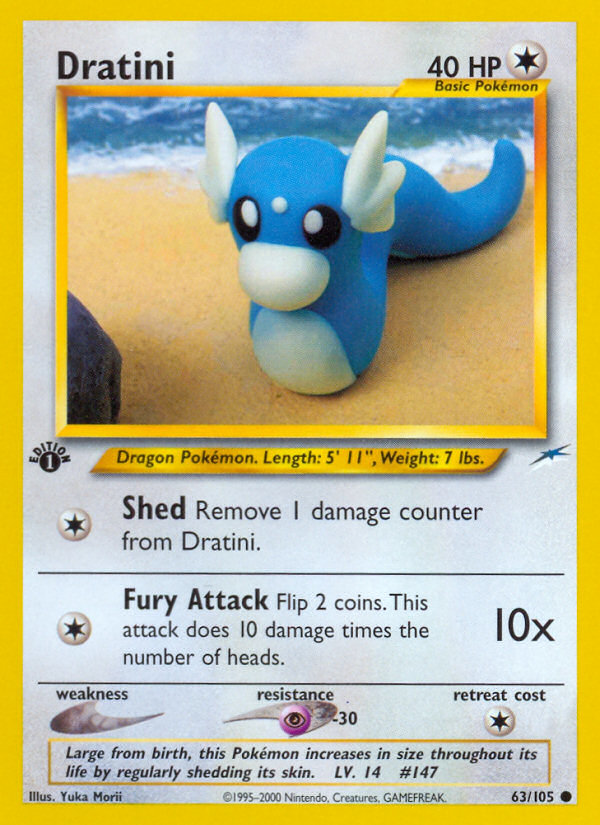 Dratini (63/105) - Neo Destiny Pokémon Card