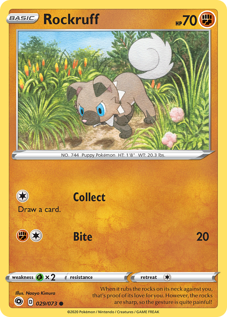 Rockruff (29/73) - Champion's Path Pokémon Card