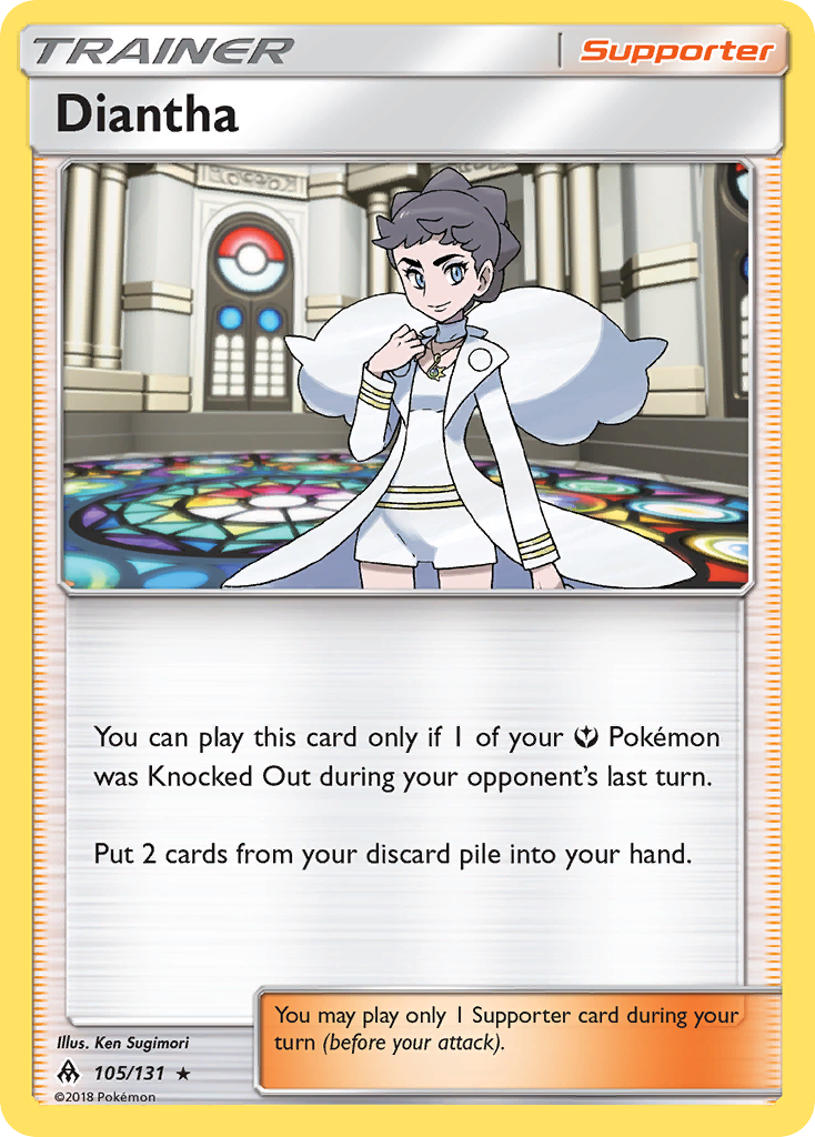 Diantha (Trainer: Supporter) (105/131) - Forbidden Light Pokémon Card