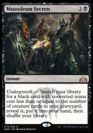 Mausoleum Secrets (Guilds of Ravnica) Trading Card