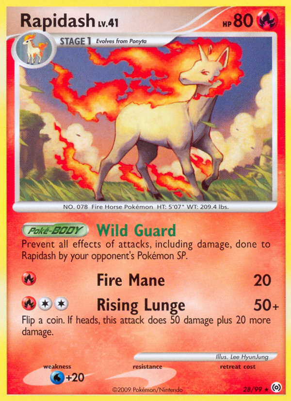 Rapidash (28/99) - Arceus Pokémon Card