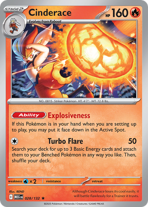 Cinderace (28/132) - Mega Evolution