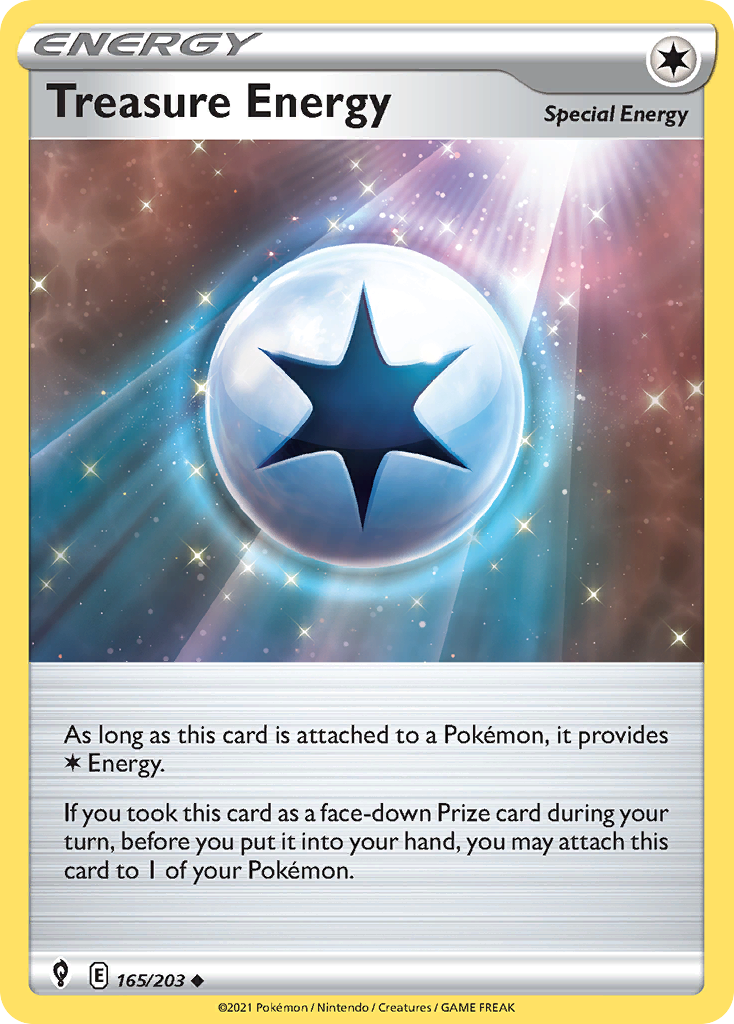 Treasure Energy (165/203) - Evolving Skies Pokémon Card