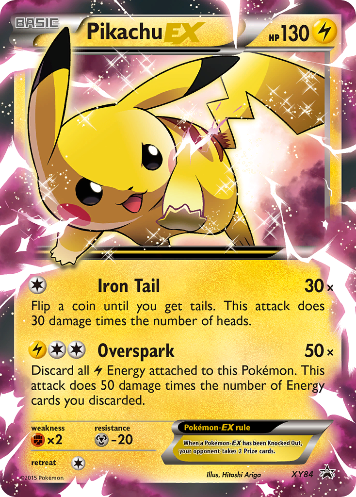 Pikachu EX (XY84) - XY Black Star Promos Pokémon Card