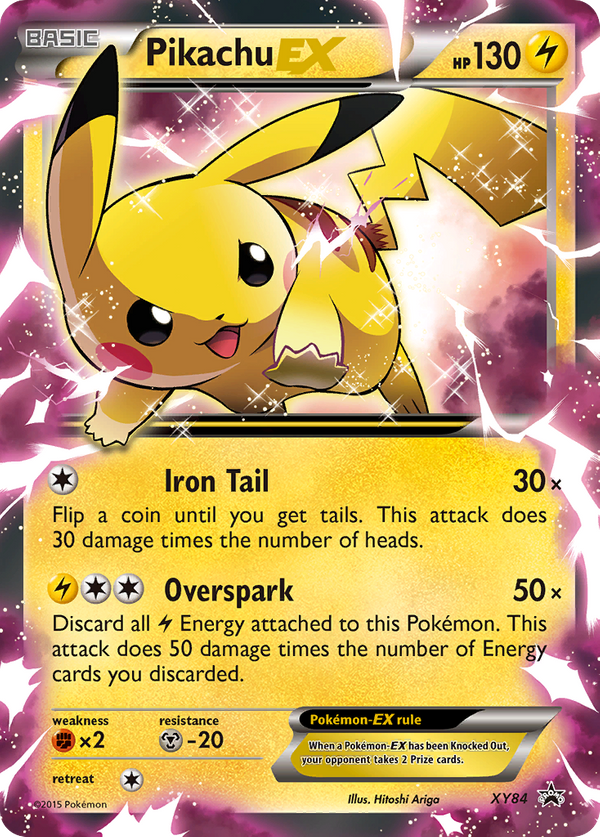 Pikachu EX (XY84) - XY Black Star Promos