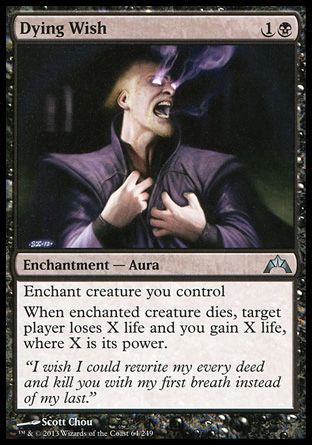 Dying Wish (Gatecrash) Trading Card