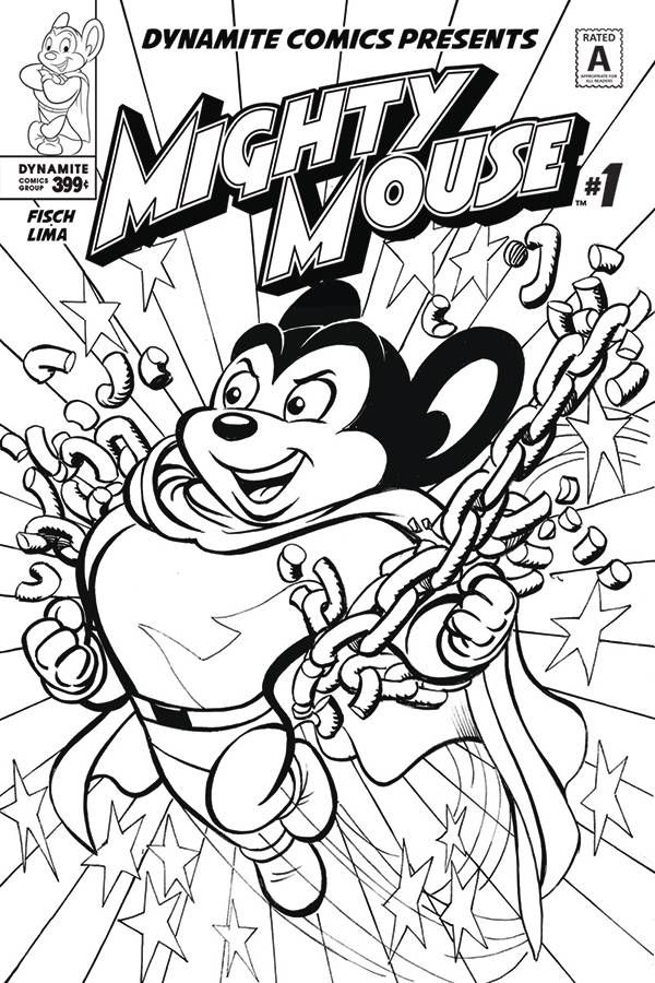 Mighty Mouse #1 (Cover E Coloring Book Cover)
