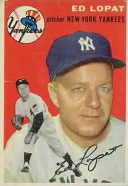 Ed Lopat 1954 Topps #5 Sports Card