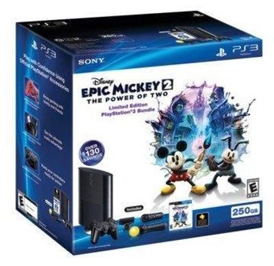 Sony Playstation 3 [250 GB] [Epic Mickey 2 Bundle]