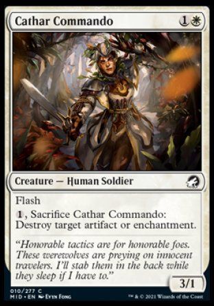 Cathar Commando (Innistrad: Midnight Hunt) Trading Card