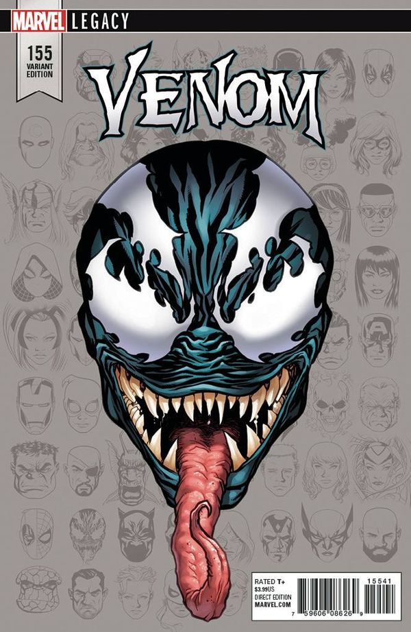 Venom #155 (Mckone Legacy Headshot Variant Leg)