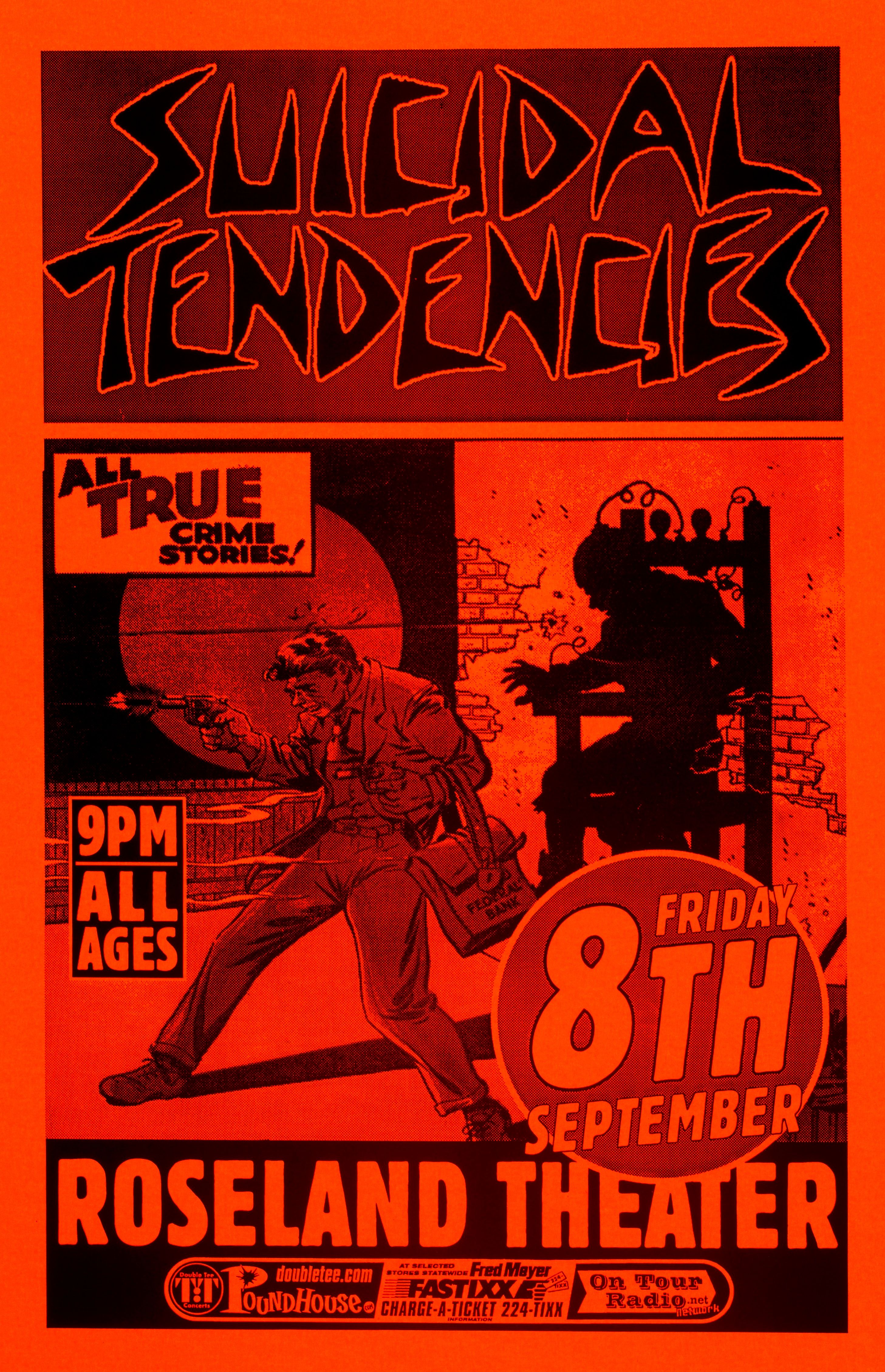 MXP-75.3 Suicidal Tendencies Roseland Theater 2000 Concert Poster