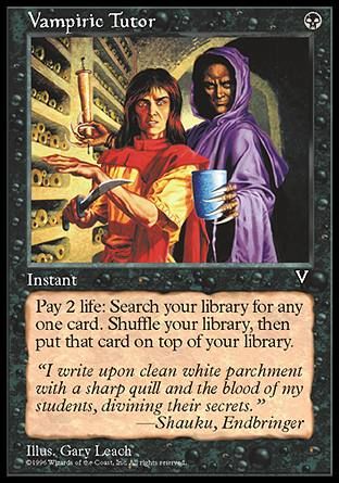 Vampiric Tutor (Visions) Trading Card