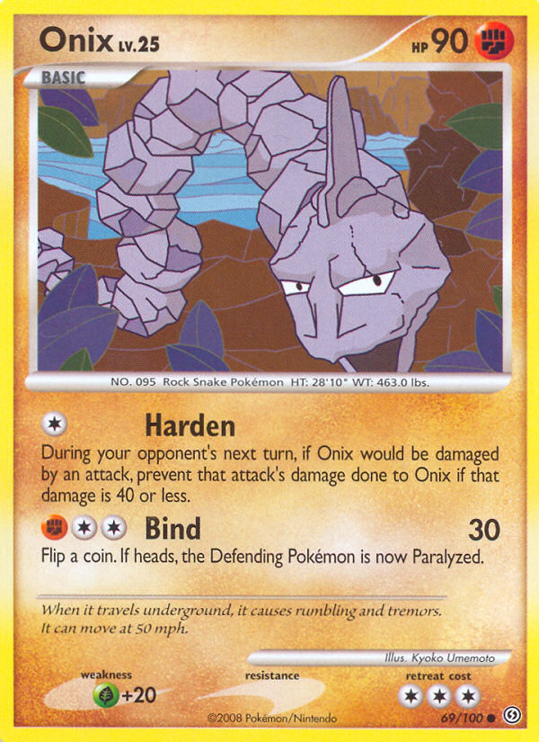 Onix (69/100) - Stormfront Pokémon Card