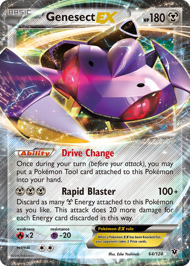 Genesect EX (64/124) - Fates Collide Pokémon Card