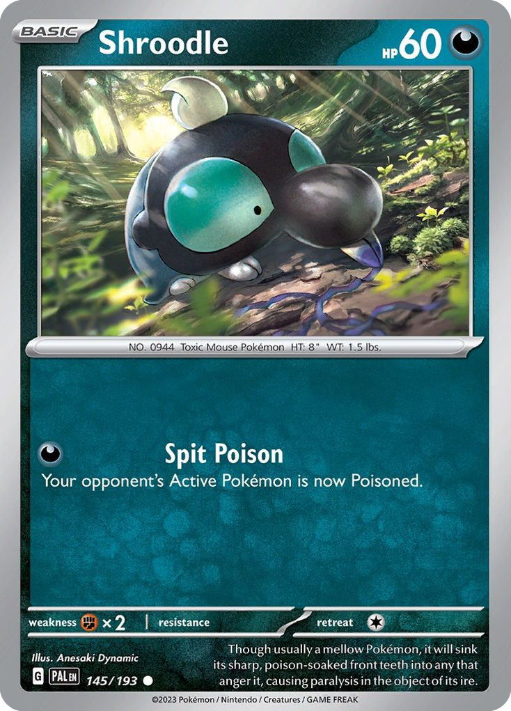 Shroodle (145/193) - Paldea Evolved Pokémon Card