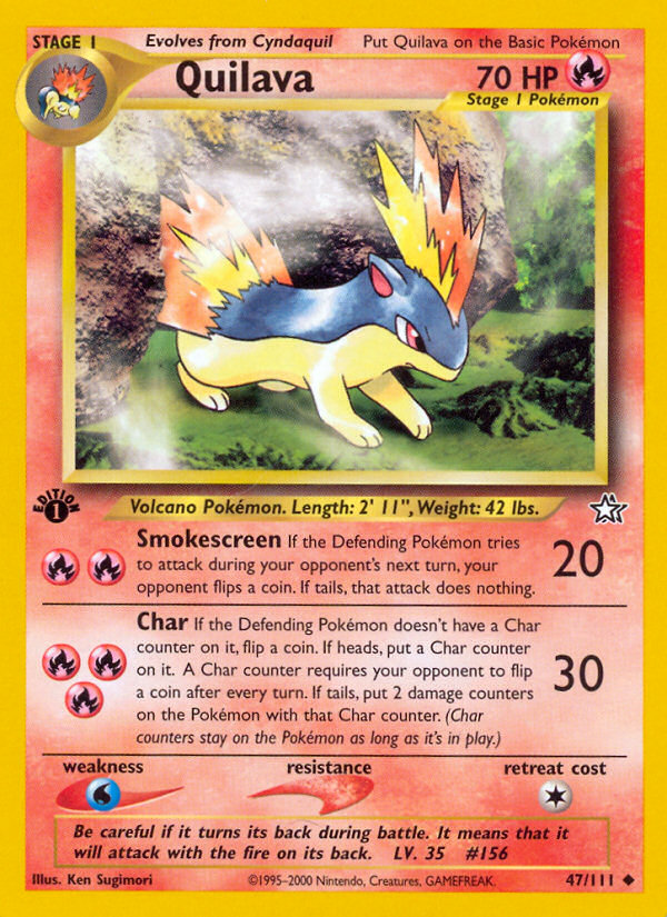 Quilava (47/111) - Neo Genesis Pokémon Card