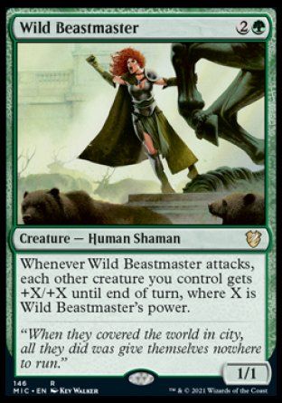 Wild Beastmaster (Innistrad Midnight Hunt Commander Decks) Trading Card