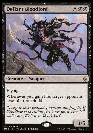 Defiant Bloodlord (Battle for Zendikar) Trading Card