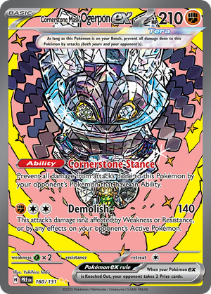 Cornerstone Mask Ogerpon ex (160/131) - Prismatic Evolutions