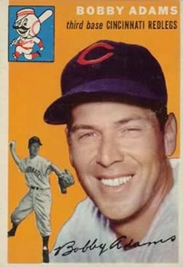 Bobby Adams 1954 Topps #123 Sports Card