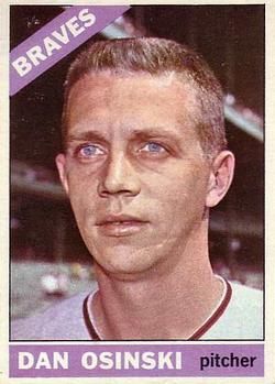 Dan Osinski 1966 Topps #168 Sports Card