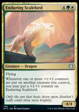 Enduring Scalelord (Innistrad Midnight Hunt Commander Decks) Trading Card