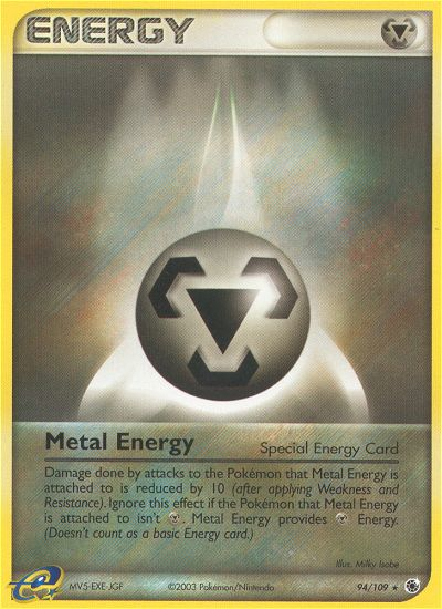 Metal Energy (94/109) - Ruby & Sapphire Pokémon Card