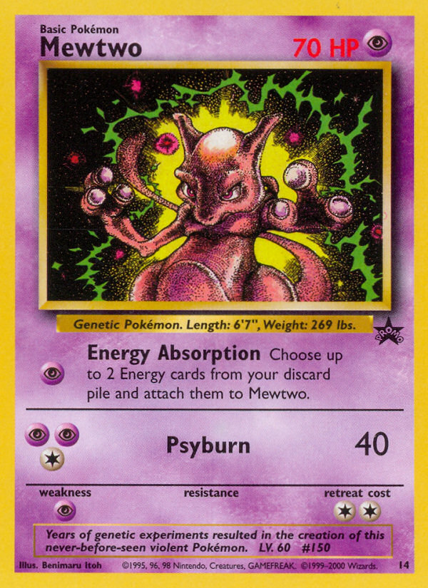 Mewtwo (14/53) - Wizards Black Star Promos Pokémon Card