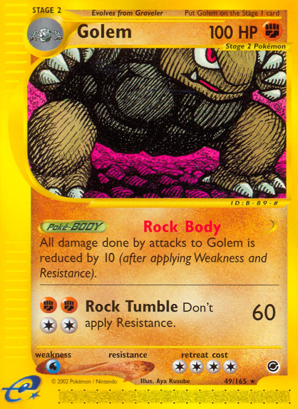 Golem (49/165) - Expedition Base Set Pokémon Card