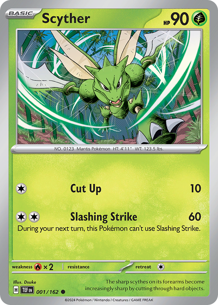 Scyther (1/162) - Temporal Forces Pokémon Card