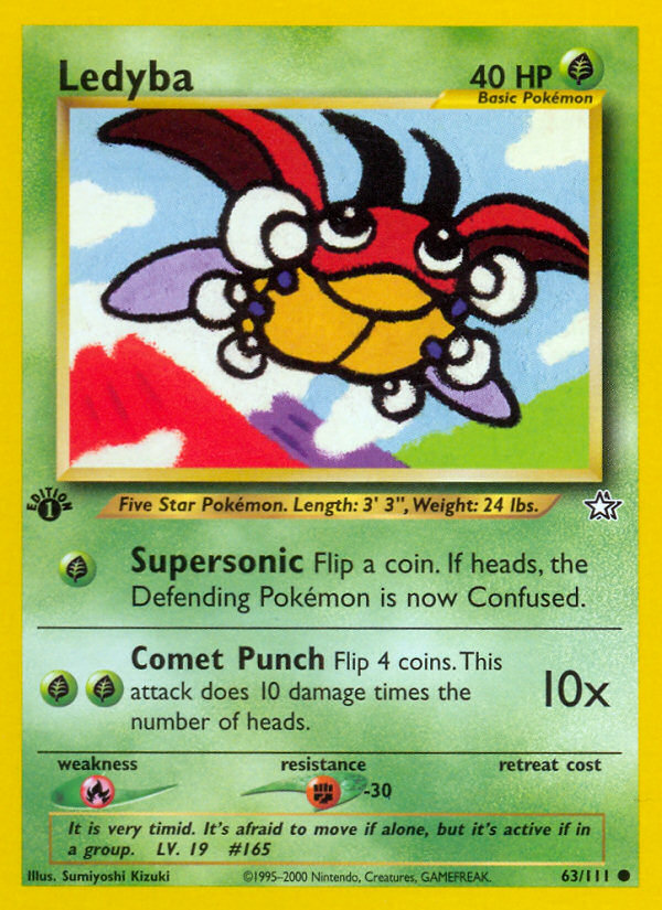 Ledyba (63/111) - Neo Genesis Pokémon Card